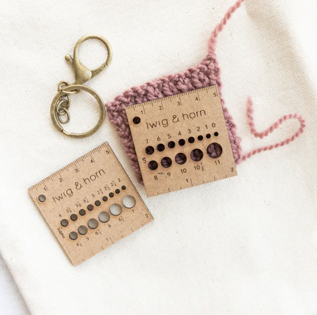 Gauge Ruler Key Chain - Wildhaven Wools