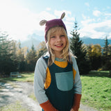 Kids Bear Hat with Straps