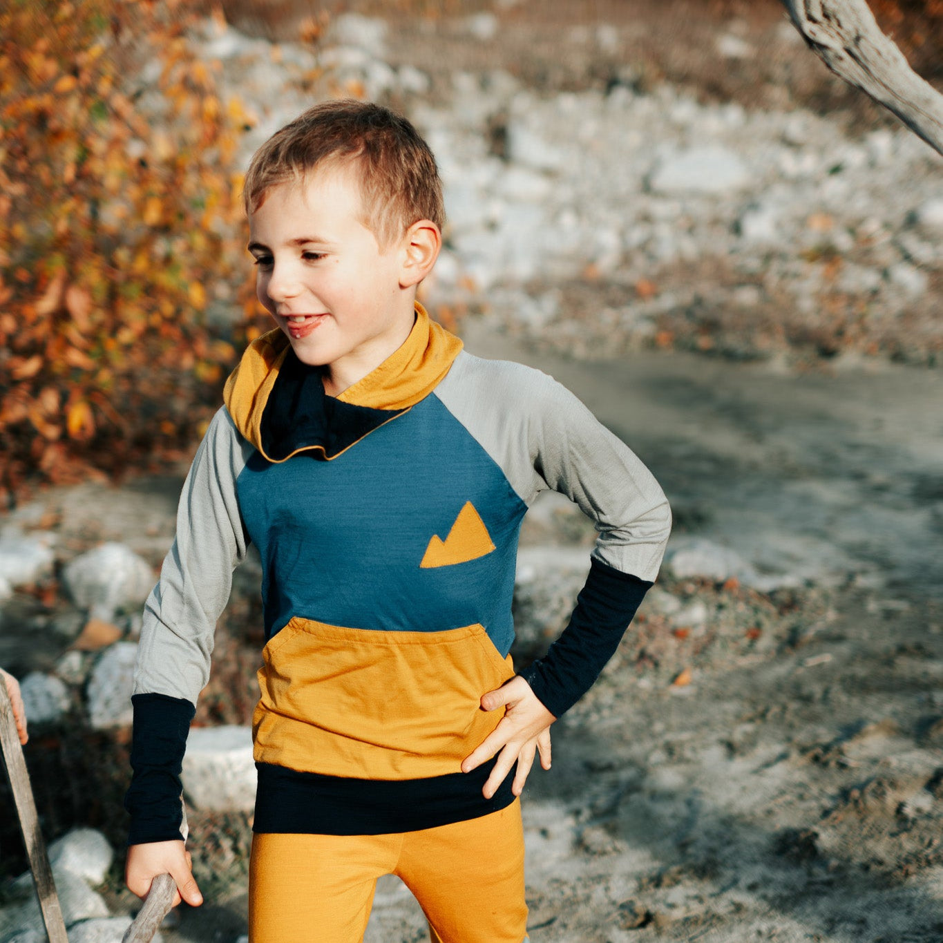 Kids Free Range Merino Hoodie