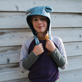 Kids Bear Hat with Straps
