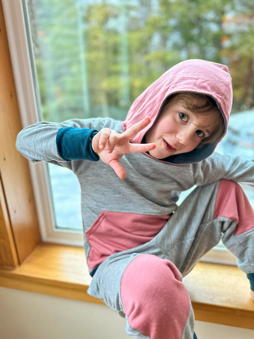 Childrens Ultra Cozy Merino Wool Hoodie Wildhaven Wools