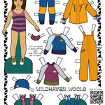 Wildhaven Paper Doll & Coloring Page - Wildhaven Wools